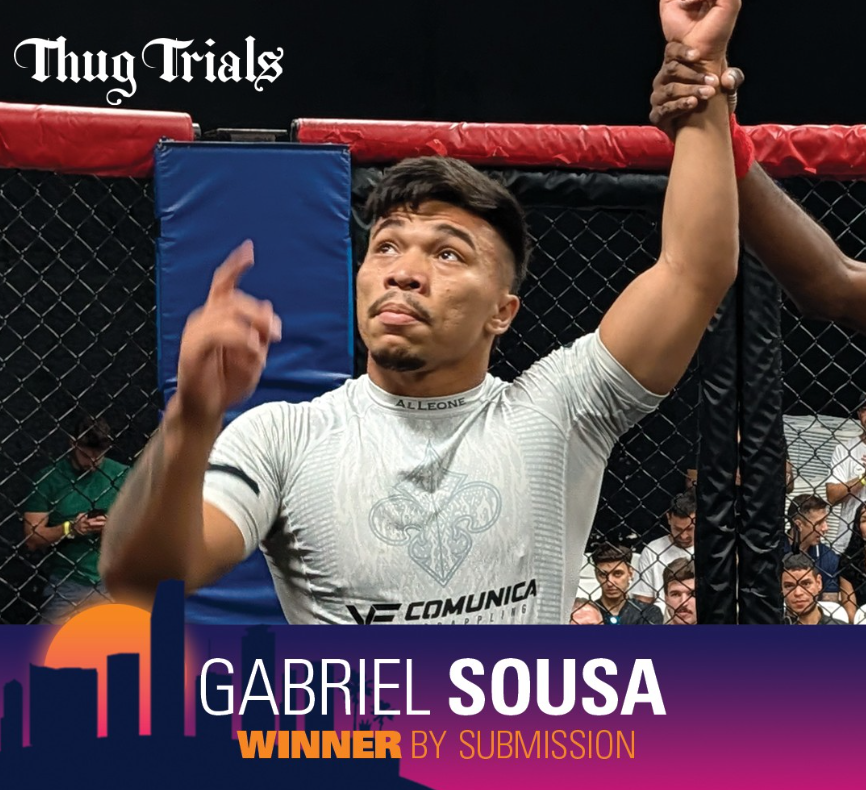 Gabriel Sousa wins at Thug Trials Jiu Jitsu 3