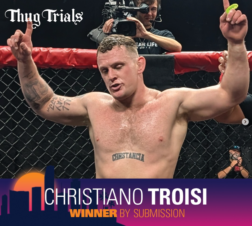 Christiano Troisi wins at Thug Trials Jiu Jitsu 3